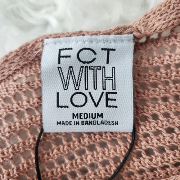 Ftc With Love Pointelle Knit Tank Dress. Nude. Size Medium. New. - Picture 9 of 10